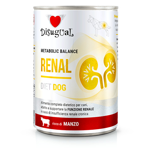 Disugual Diet Dog RENAL BEEF 400g- koservi suniem (06/2028)