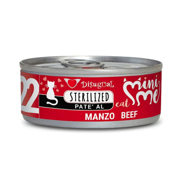 Disugual MINI-ME STERILIZED BEEF 85g - konservi kaķiem (06/2028)