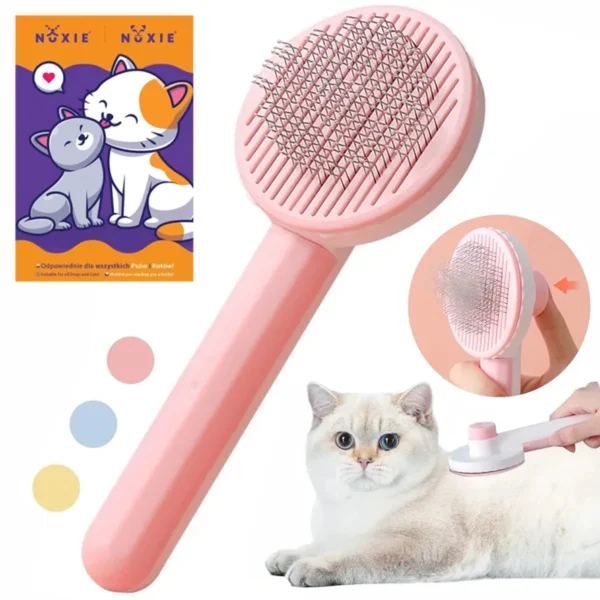 NUXIE® pašattīroša suņu un kaķu spalvu birste 19 cm