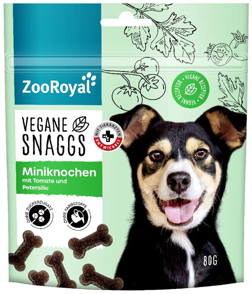 ZooRoyal mini bones vegan, 80g - papildbarība suņiem