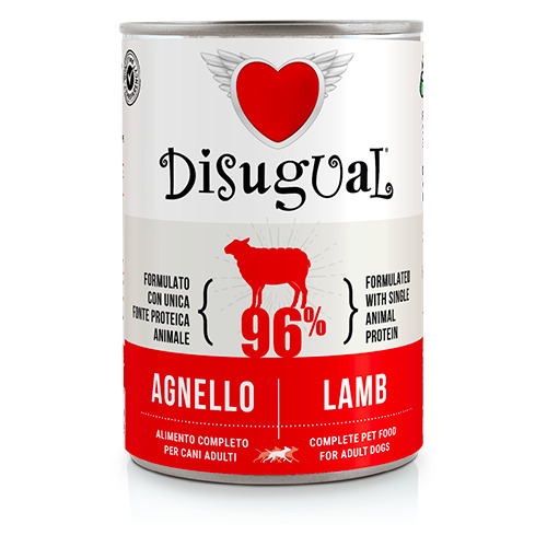 Disugual dog monoprotein lamb 400g- konservi suņiem (7/2030)
